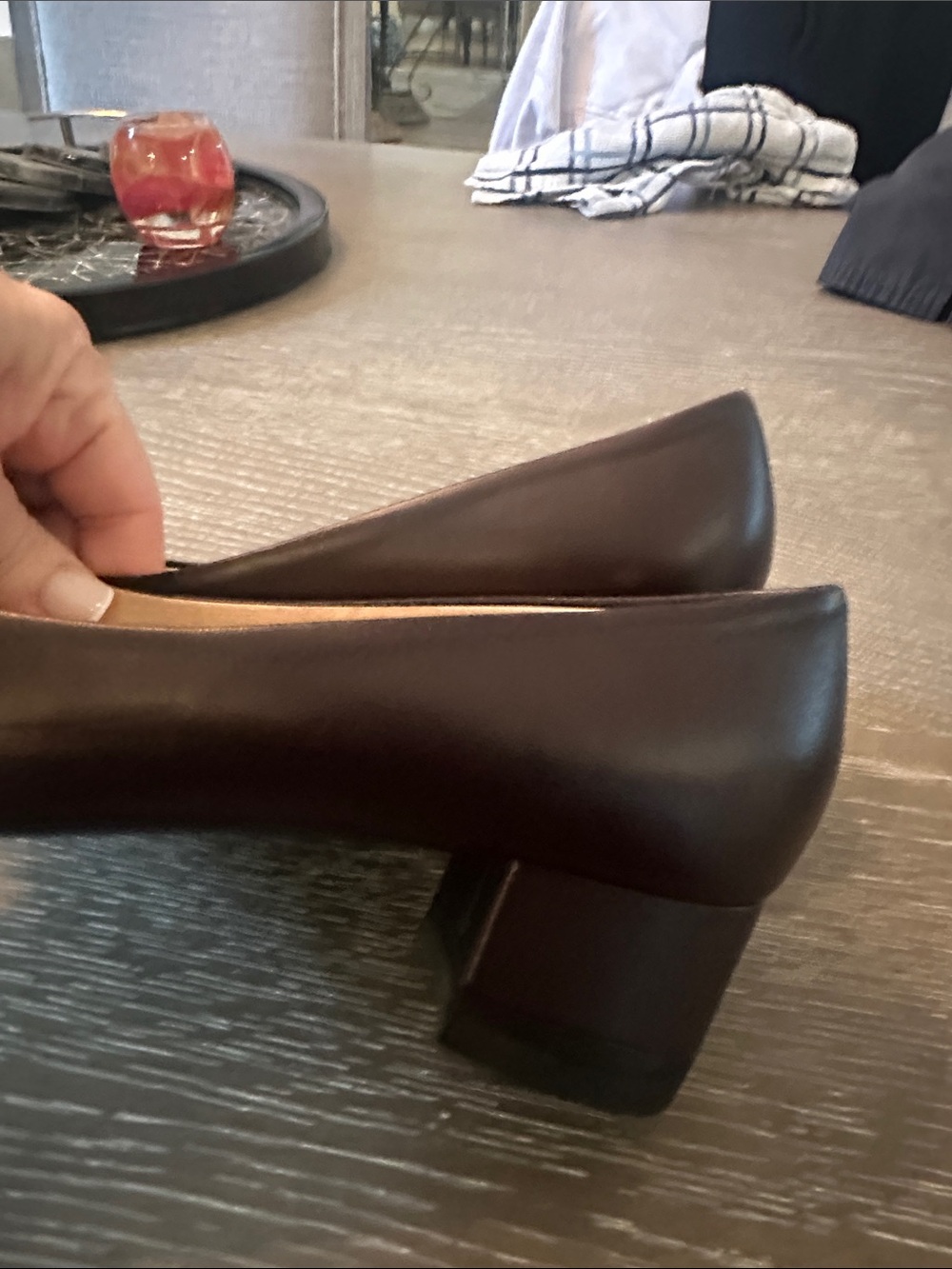 CHANEL Black Leather CC Cap-Toe Ballet Flats - Picture 3 of 6